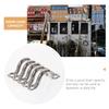 Happyyami Stainless Steel Yacht Deck Rings Durable Kayak Fixing Handles with Screws Pad Eye Straps for Boats and Canoes Easy Installation for Fishing and Sailing view 2