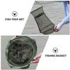 balacoo 2pcs Fish Trap Cage with Mesh Lightweight Fishing Net for Easy Storage and Transport for Catching Fish Convenient Drawstring Control to Prevent Escapes view 2
