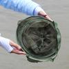 balacoo 2pcs Fish Trap Cage with Mesh Lightweight Fishing Net for Easy Storage and Transport for Catching Fish Convenient Drawstring Control to Prevent Escapes view 3
