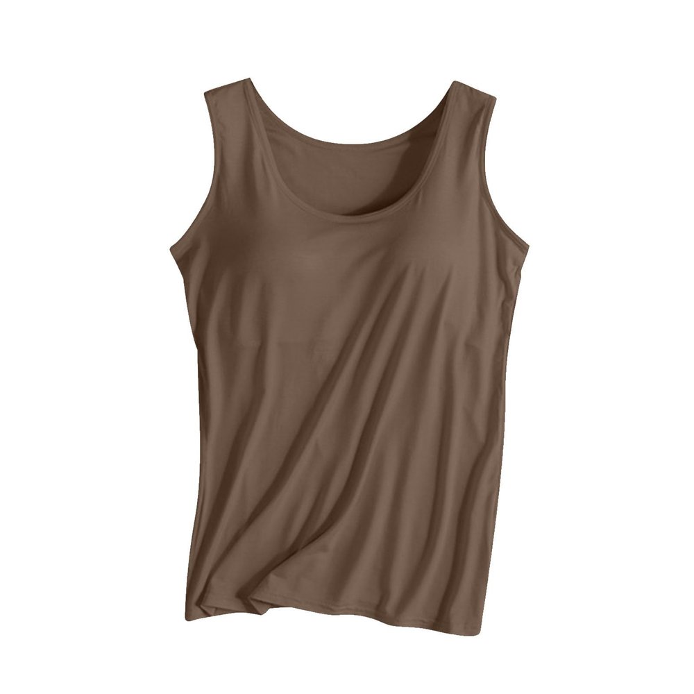 2024 Tank Tops for Women Built in Bra Loose Fit Workout Tops Sleeveless Summer Shirts Trendy Camis Fashion Camisole