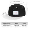 MULIHU Flag of Chicago, Illinois Snapback Hat Flat Bill Hat Baseball Cap for Men Women Flat Brim Hats White view 4