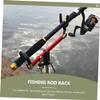 WOONEKY Ground Bracket Fishing Rod Storage Rack Sea Pole Holder Professional Rod Bracket view 2