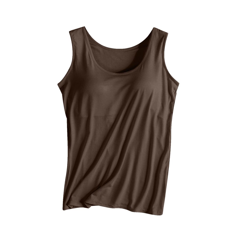 2024 Tank Tops for Women Built in Bra Loose Fit Workout Tops Sleeveless Summer Shirts Trendy Camis Fashion Camisole
