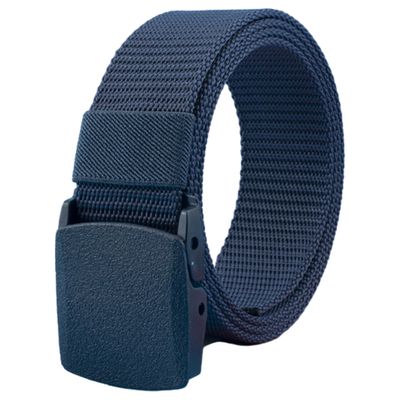 JacobsParts Heavy Duty Tactical Military Style Belt, Hypoallergenic Plastic Buckle, Blue