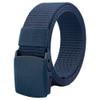 JacobsParts Heavy Duty Tactical Military Style Belt, Hypoallergenic Plastic Buckle, Blue view 1