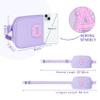 COSHAYSOO Initial Purple Fanny Pack for Girls Purse Crossbody Belt Bag, Personalized 6 7 8 9 10 11 12 Year Old Girl Birthday Valentines Gift Ideas Letter O view 3
