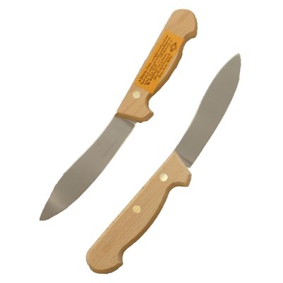 NineFit Basics Glacier Wear Green River Traditional 5 1/4"" Sheep Skinner Knife #6371, brown, knf6371