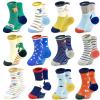 HYCLES Non-Slip Toddler Socks, Cartoon Dinosaur Animal Boy Grip Socks for 5-7 Years Kids Baby view 1