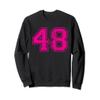 Number 48 Varsity Distressed Vintage Sport Team Player's Sweatshirt view 1
