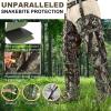 Anewkle Snake Guard Chaps Waterproof Snake Chaps for Hunting Snake Bite Protection Gear Adjustable Size Snake Bite Protective Gaiters Anti-Snake Gaiters for Legs view 4