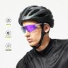 Cycling Glasses, TR90 Unbreakable Frame Polarized Anti-UV400 Sports Sunglasses(Purple) view 2