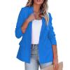 Women's Casual Open Front Blazers Long Sleeve Work Office Suit Jackets with Pockets Solid Color Business Coat view 1