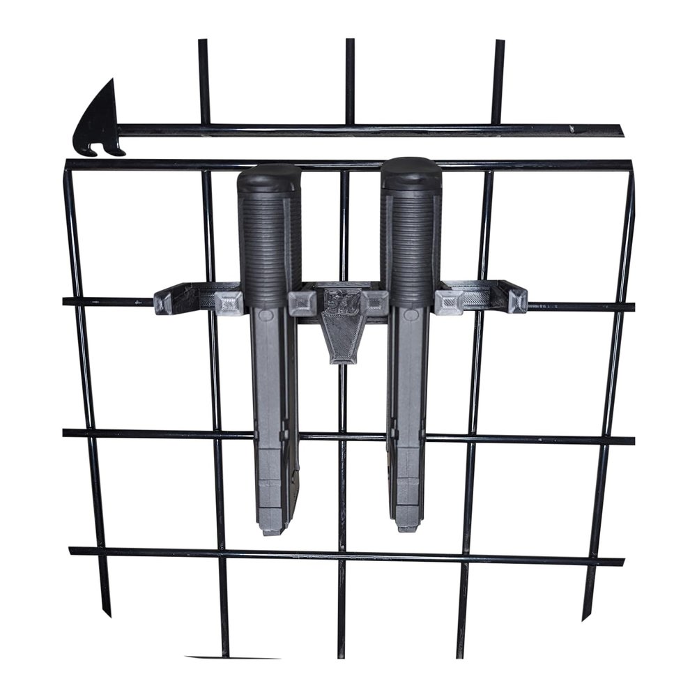 Hammy3DPrints Mount for FN Five-Seven Mags - Gridwall | Magazine Holder Storage Rack (5 Mag)