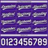 Custom Purple Baseball Jersey Authentic Throwback Pullover Personalized Large Mesh V-Neck Baseball Shirts Stitched Name and Number view 3