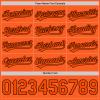 Custom Orange Baseball Jersey Authentic Throwback Pullover Personalized Large Mesh V-Neck Baseball Shirts Stitched Name and Number view 3
