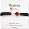 XAM Unisex Soccer Football Rugby Baseball Braided Sports Bracelets Adjustable Sport Bracelets With Card Handmade Beaded Ball Charm Bracelets for Women Men Sports Favors Gifts view 1