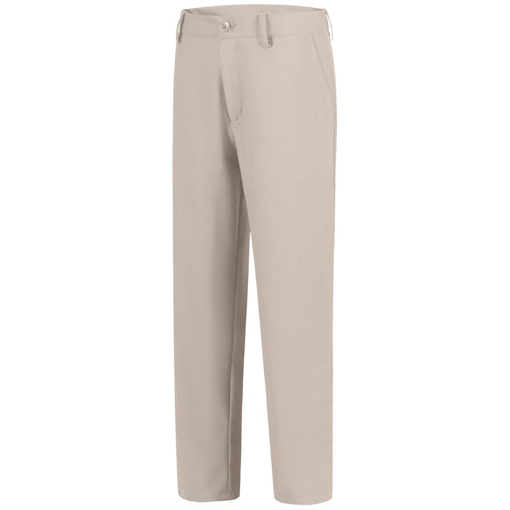 Boys Dress Pants Size 10 Formal Tuxedo School Uniform Pull On Husky Pants for Wedding Big Kids Light Champagne Slacks Trousers