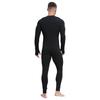 Linjinx Men's Long Sleeve Full Body Unitard Leotard Bodysuit Athletic Jumpsuit Front Zipper Rompers Black XX-Large view 2