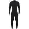 Linjinx Men's Long Sleeve Full Body Unitard Leotard Bodysuit Athletic Jumpsuit Front Zipper Rompers Black XX-Large view 3