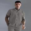 ZSJR Fall Outfits for Men - 2 Piece Corduroy Casual Suit With Shorts - Regular Fit Two Piece SweatSuits Sets - Gray S view 2