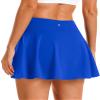 Stelle Women Tennis Golf Skirts High Waisted with Inner Shorts for Athletic Workout Sports Skorts Running Pickleball (SPH,XL) Sapphire view 2