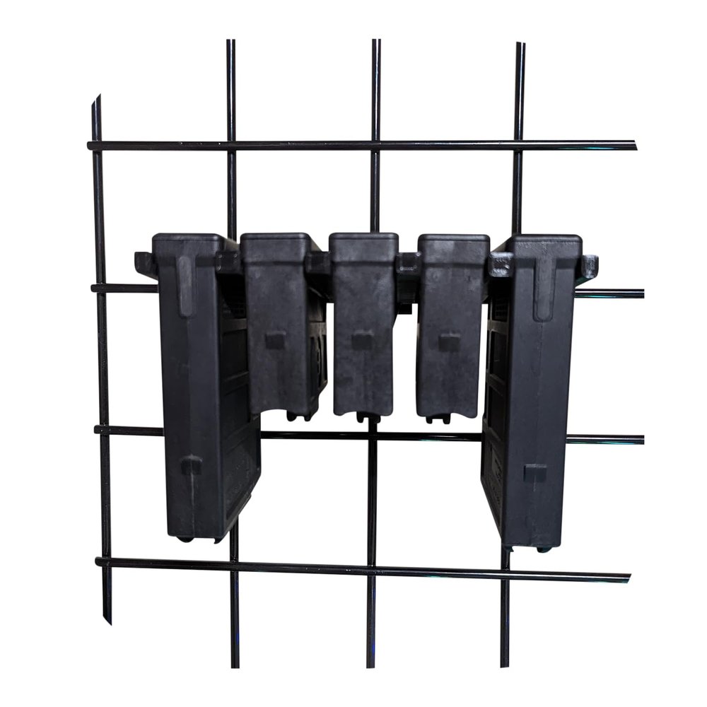 Hammy3DPrints Mount for AICS Pmag Short Action 308/762/6.5 Mags - Gridwall | Magazine Holder Storage Rack (2 Mag)