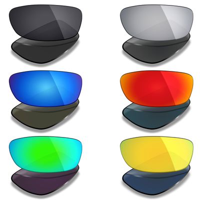 Mryok 6 Pairs Polarized Replacement Lenses for Spy Optic Nolen Sunglass - Stealth Black/Fire Red/Ice Blue/Silver Titanium/Emerald Green/24K Gold