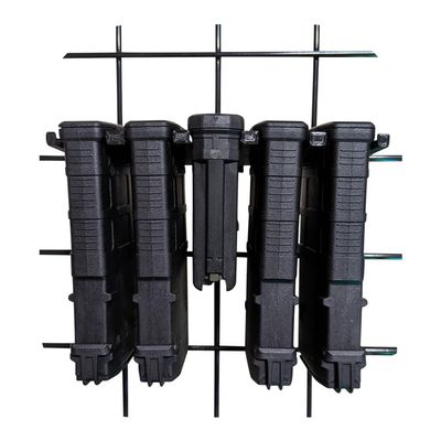 Hammy3DPrints Mount for AR10 Pmag Mags - Gridwall | Magazine Holder Storage Rack (5 Mag)