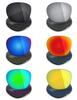 Mryok 6 Pairs Polarized Replacement Lenses for Oakley Backhand OO9178 Sunglass - Stealth Black/Fire Red/Ice Blue/Silver Titanium/Emerald Green/24K Gold view 1
