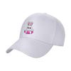 Cute Rabbit Swimming Baseball Cap for Men Women Hat Adjustable Truck Driver Baseball Caps Dad Hats White view 2