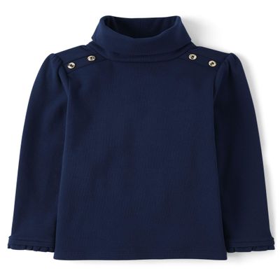 Gymboree,and Toddler Long Sleeve Turtleneck Shirts,Dark Blue,10
