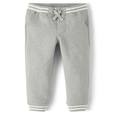 Gymboree and Toddler Fleece Jogger Sweatpants,Gray,10