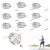 10Pcs Chum Rig Basket,304 Stainless Steel Bait Fish cage,Catfish Bait Trap Cage Feeder Basket Holder Coarse Lure Feeder Carp Fishing Tackle Kit (Small) view 1