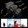 10Pcs Chum Rig Basket,304 Stainless Steel Bait Fish cage,Catfish Bait Trap Cage Feeder Basket Holder Coarse Lure Feeder Carp Fishing Tackle Kit (Small) view 4