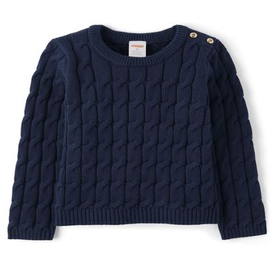 Gymboree,and Toddler Long Sleeve Cable Knit Sweaters,Dark Blue,6