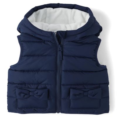 Gymboree,and Toddler Puffer Vest,Dark Blue,2T