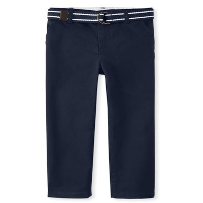 Gymboree and Toddler Belted Chino Pants,Navy,7