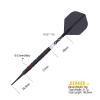 CUESOUL JIHO S1 20g Soft Tip 90% Tungsten Dart Set with Titanium Coated and Unifying ROST T19 Flight view 2