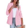 Women's Casual Open Front Blazers Long Sleeve Work Office Suit Jackets with Pockets Solid Color Business Coat view 1