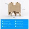 QBDJHWBT SAK-6EN Din Rail Terminal Blocks 10Pcs Connector Screw Connection SAK6EN Wire Conductor view 2