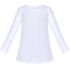 Sunny Fashion 2 Pack Girls Top Tee Shirt Base Layer Long Sleeve Cotton Casual Athletic 9-10 White Yellow view 4