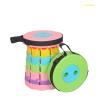 AOZMQAIV Rainbow Outdoor Folding Stool Camping Recreational Fishing Queuing Stool Portable Adjustable Plastic Retractable Stool, 21*28CM, Blue view 2