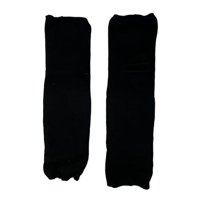 Aymzbd Shin Instep Guards Leg Guards for Men Women Elastic Cloth Karate Protective Gear Calf Guards for Taekwondo Boxing Training, Black S