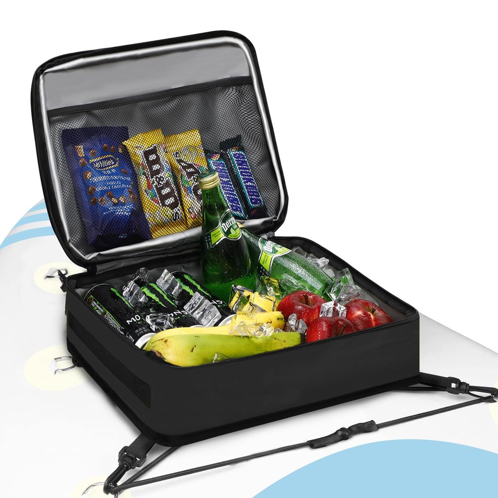 Paddle Board Cooler Bag, WITSTEP Waterproof Surf Sup Deck Cooler Bag Insulated Leakproof 10 Cans, Sup Paddle Board Accessories Bag for Stand Up Paddleboard and Kayak