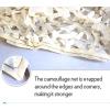 YQOLG87 Sunshade Camouflage Netting,Camo Net Blinds,Reinforce Double Layer Sunscreen Nets,for Car Covers Camping Shooting Hunting,Customizable,5x9m(16 * 29.5ft)-Beige view 4