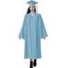 Matte Graduation Cap and Gown 2024 Set Bulk with Bachelor's Degree Tassel Hat & Cape Robe Set for High School & College Sky Blue view 1