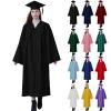 Matte Graduation Cap and Gown 2024 Set Bulk with Bachelor's Degree Tassel Hat & Cape Robe Set for High School & College Black view 1
