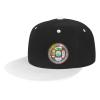 Seal of Milwaukee, Wisconsin Snapback Hat Flat Bill Hat Baseball Cap for Men Women Flat Brim Hats White view 1
