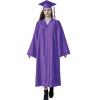 Matte Graduation Cap and Gown 2024 Set Bulk with Bachelor's Degree Tassel Hat & Cape Robe Set for High School & College Purple view 1