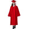 Matte Graduation Cap and Gown 2024 Set Bulk with Bachelor's Degree Tassel Hat & Cape Robe Set for High School & College Red view 1